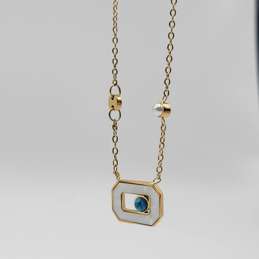 Blue Stone Pandent Necklace