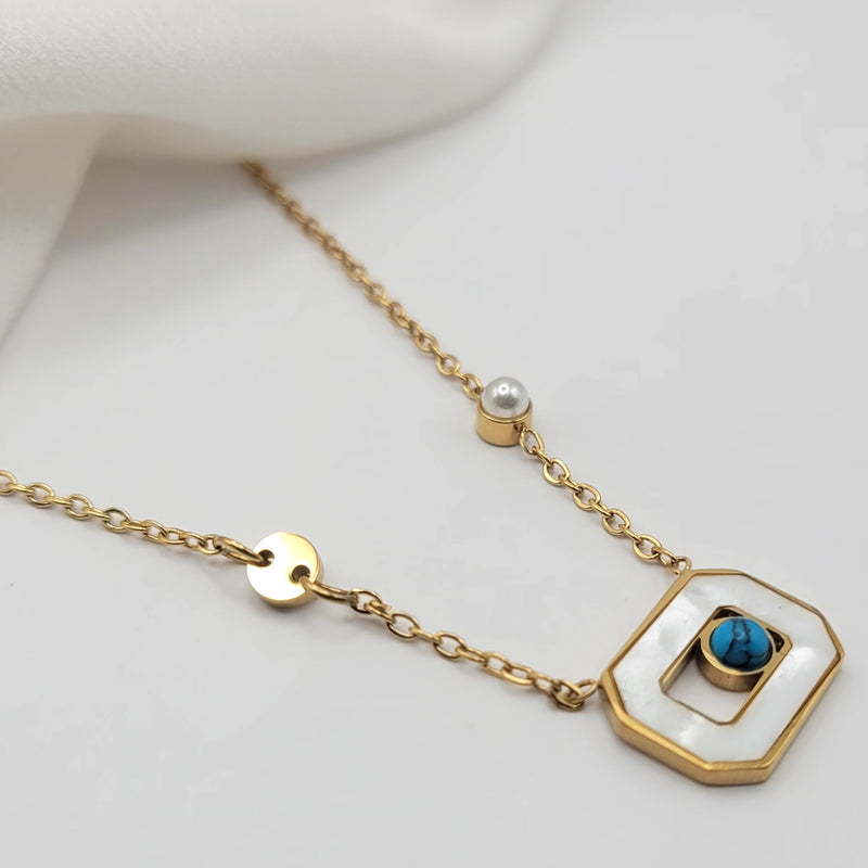 Blue Stone Pandent Necklace