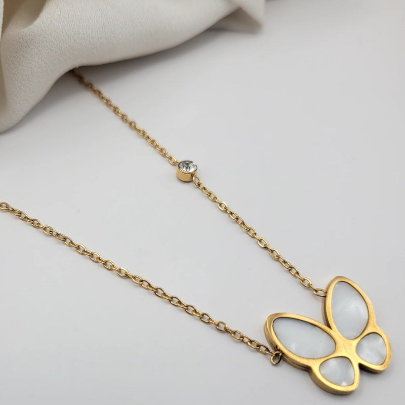 Antitarnish Butterfly Bliss Necklace