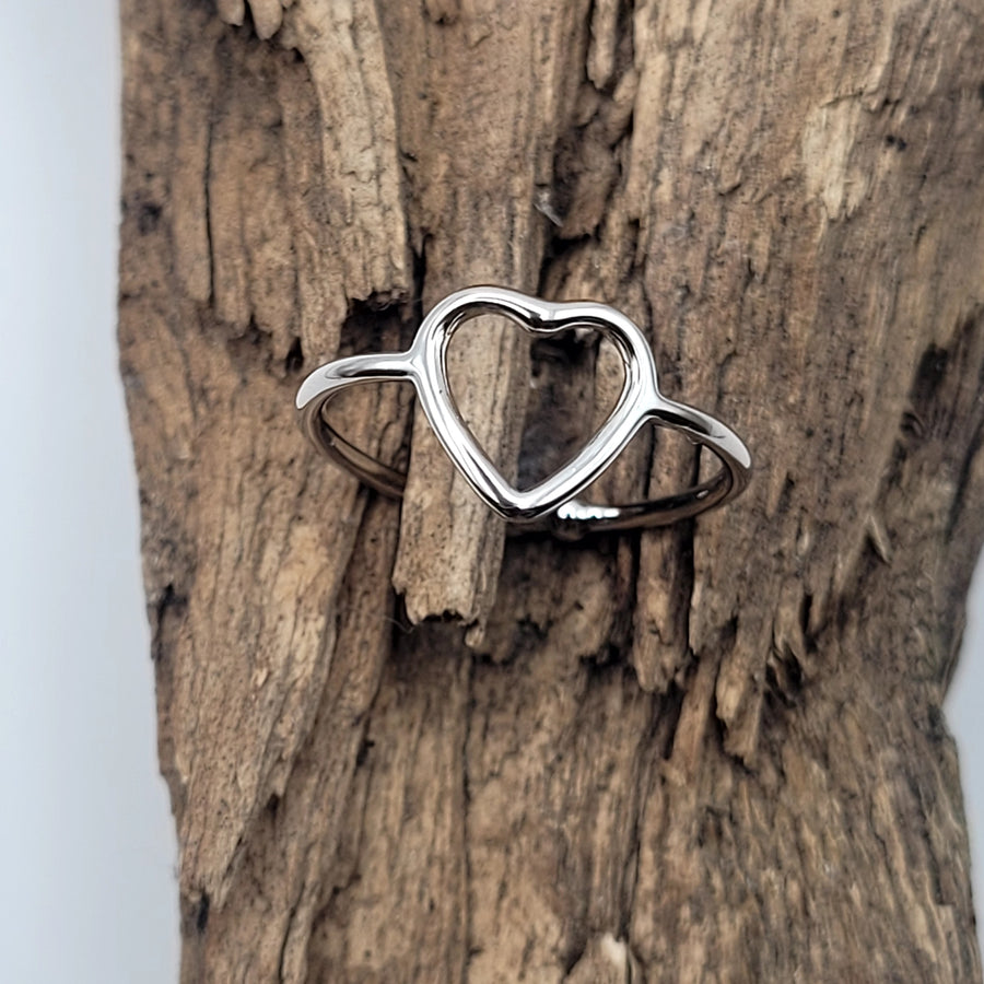Adjustable Heart Ring