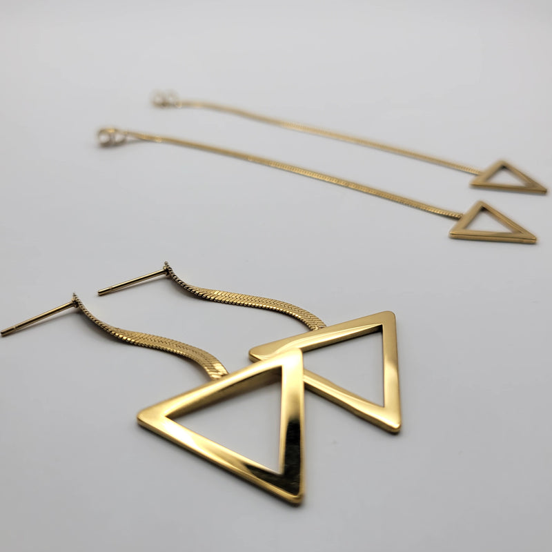 Triangle Dangle Earring