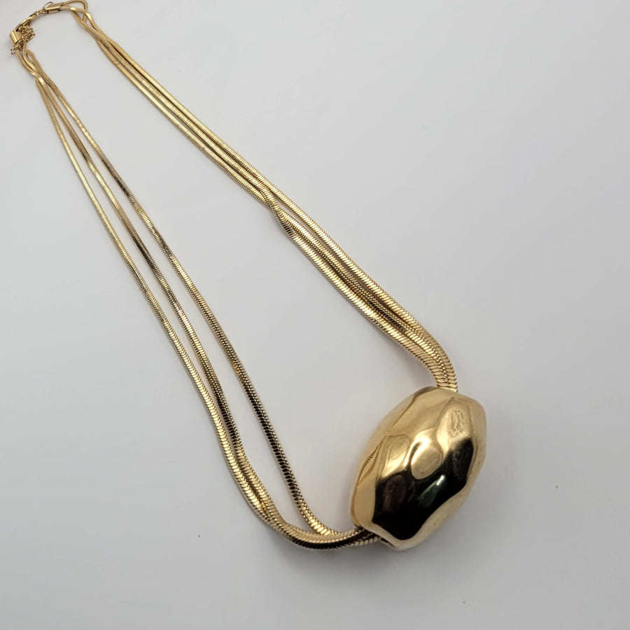 Triple Chain With Gold Ball
